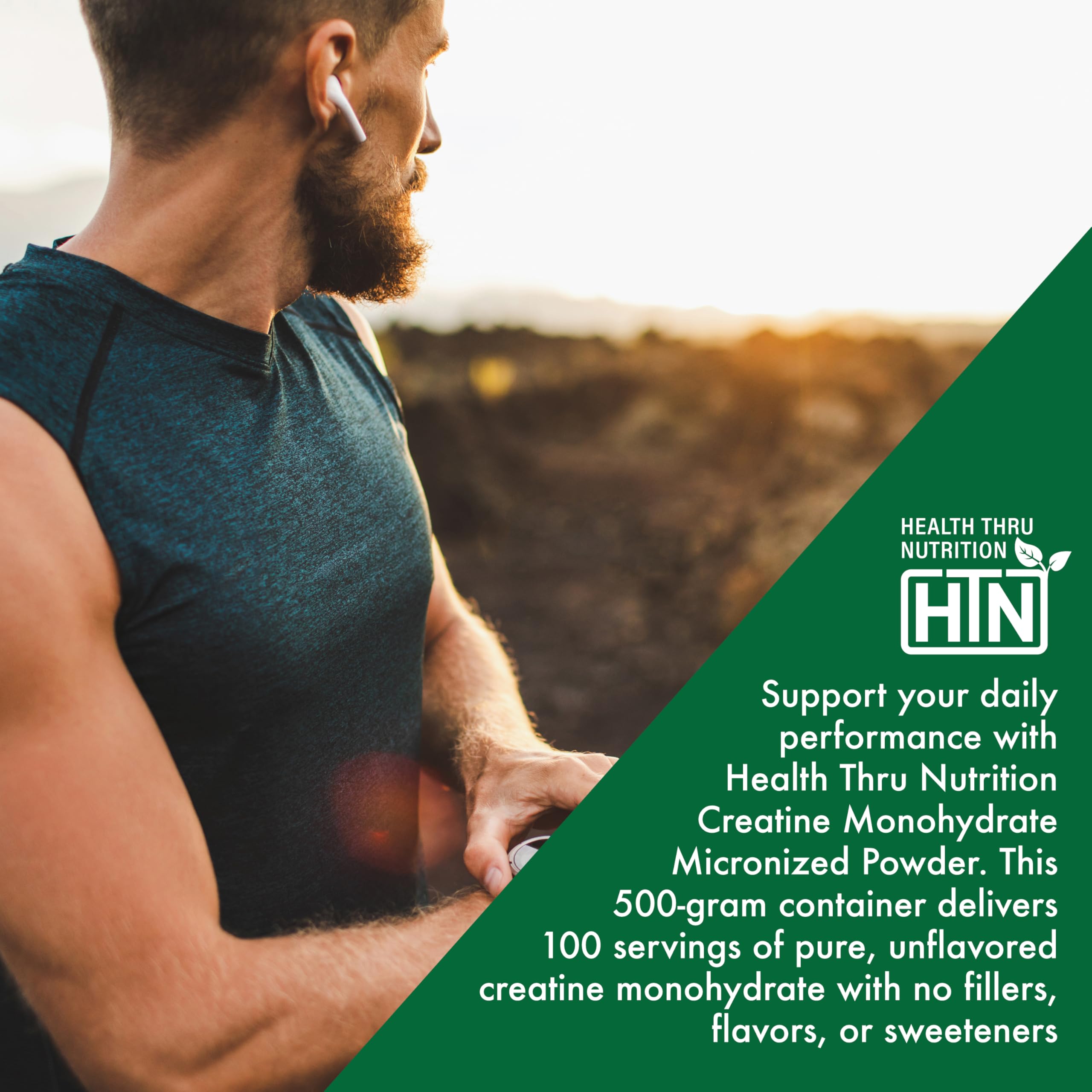 Health Thru Nutrition creatine packaging dimensions