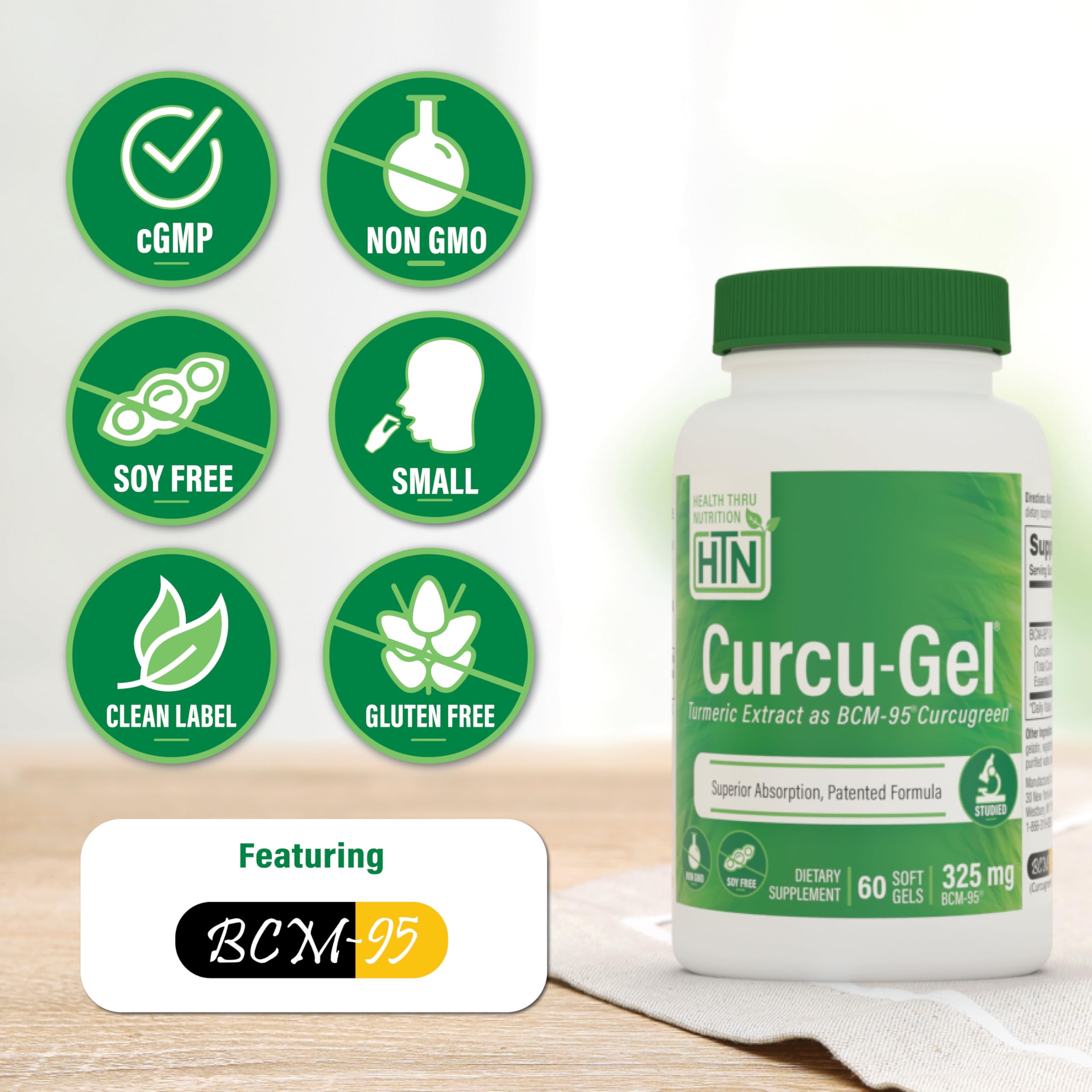 Health Thru Nutrition Curcumin BCM-95 82g packaging