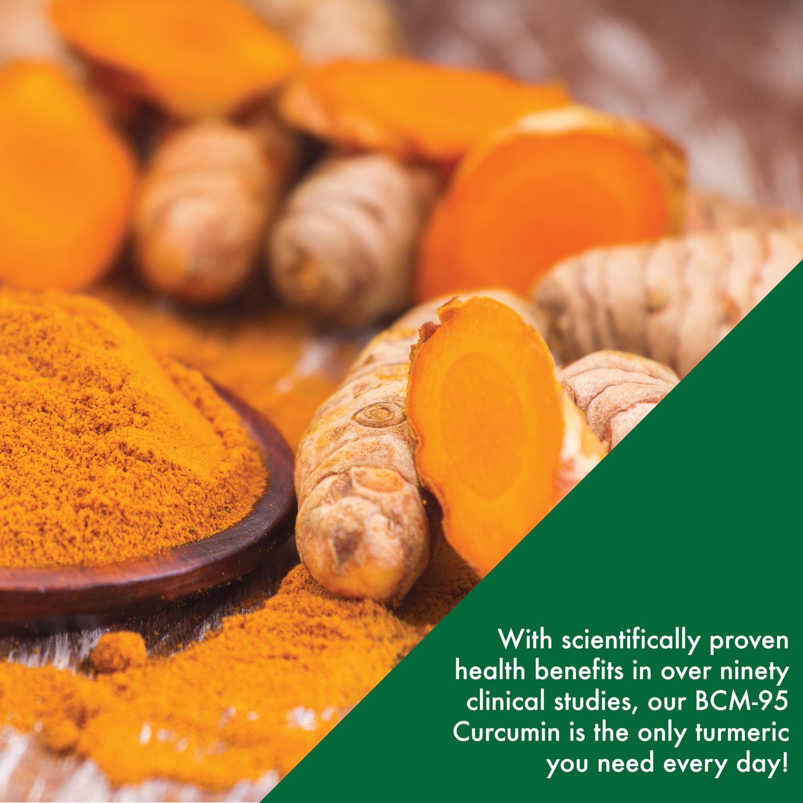 Health Thru Nutrition Curcumin BCM-95 product with lifestyle background
