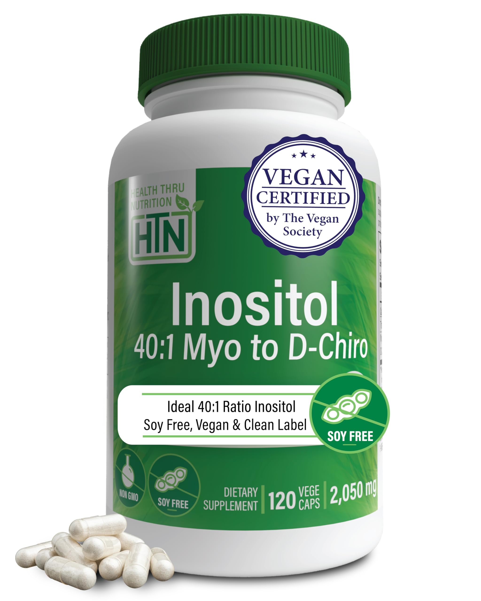 Health Thru Nutrition Inositol 120 capsules front view