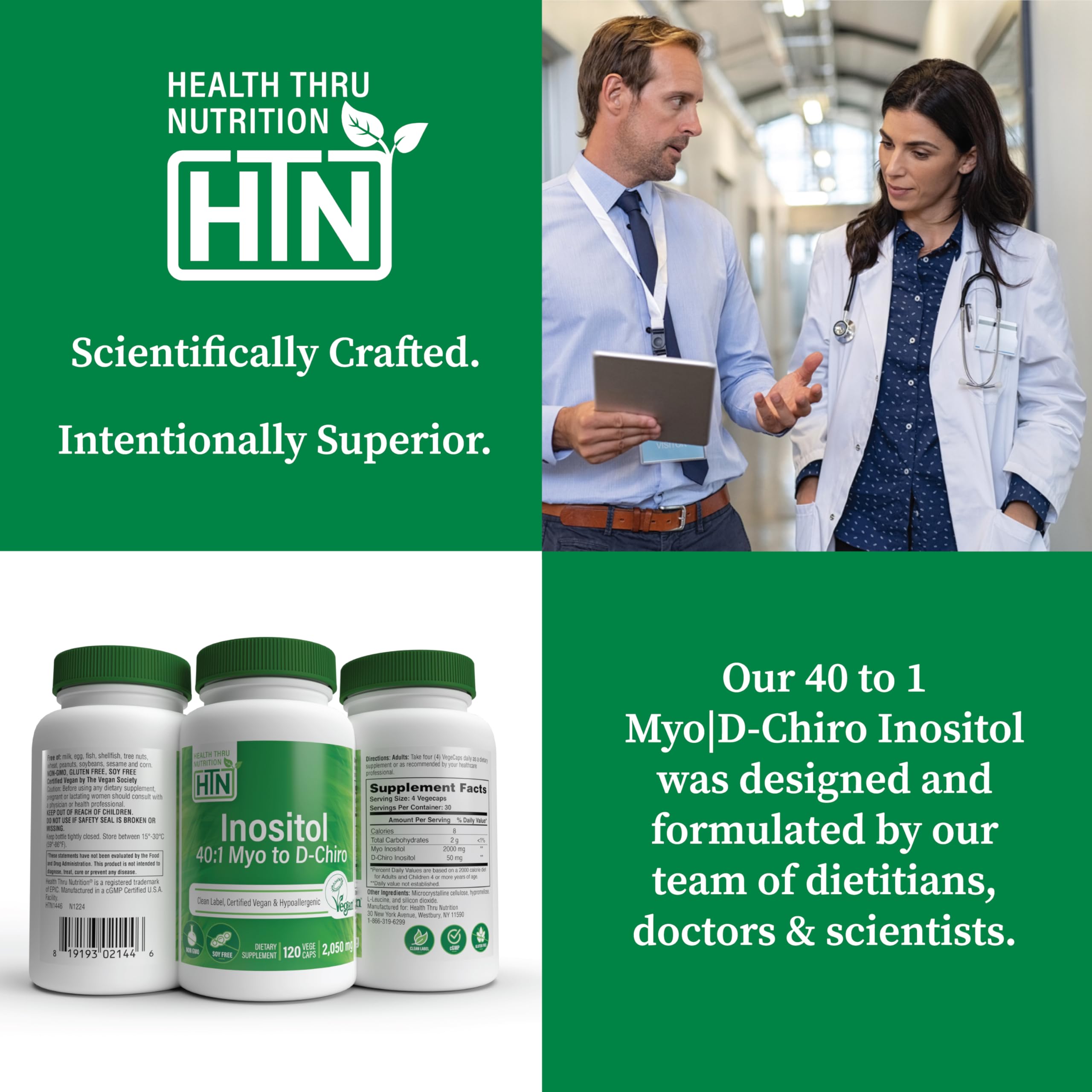 Health Thru Nutrition Inositol supplement ingredients list