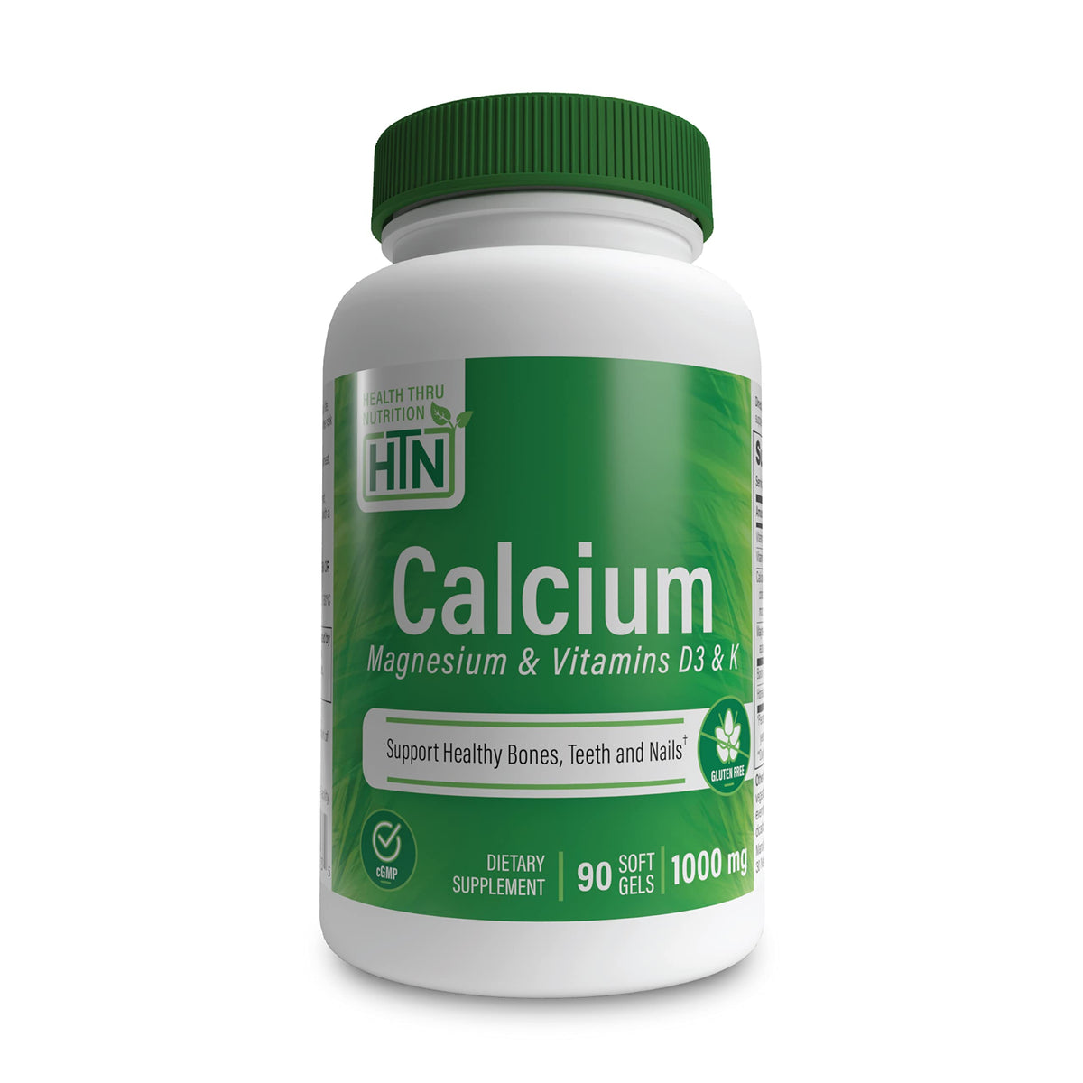 Health Thru Nutrition Liquid Calcium Softgels bottle front view