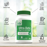 Health Thru Nutrition Multivitamins on a wooden table