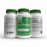 Health Thru Nutrition Oil of Oregano 150mg on a wooden table