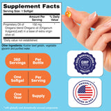 Health Thru Nutrition Oil of Oregano 150mg side view
