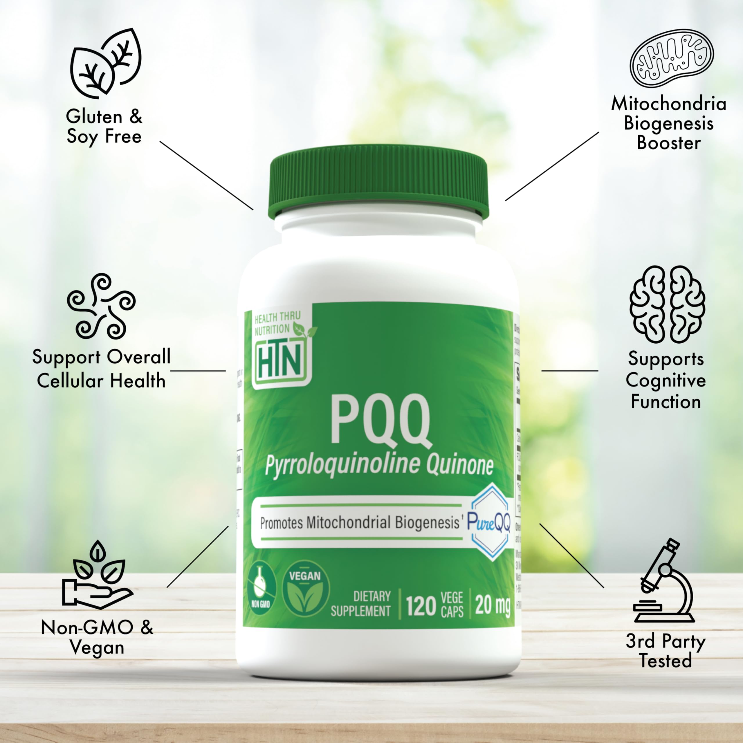 Health Thru Nutrition PQQ PureQQ supplement ingredients list