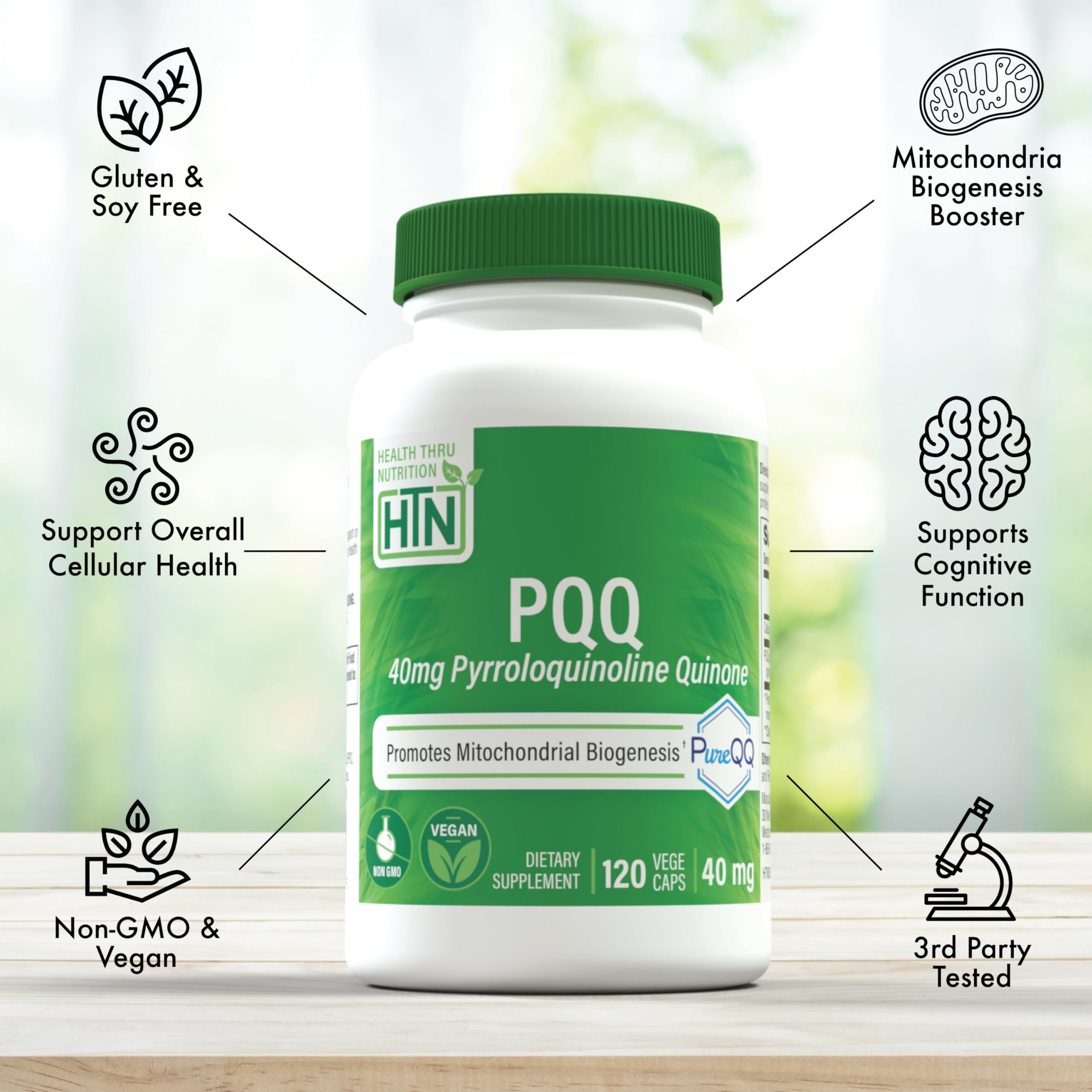 Health Thru Nutrition PureQQ PQQ Supplement ingredients list