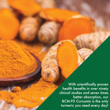 Health Thru Nutrition Turmeric Curcumin Supplement in hand