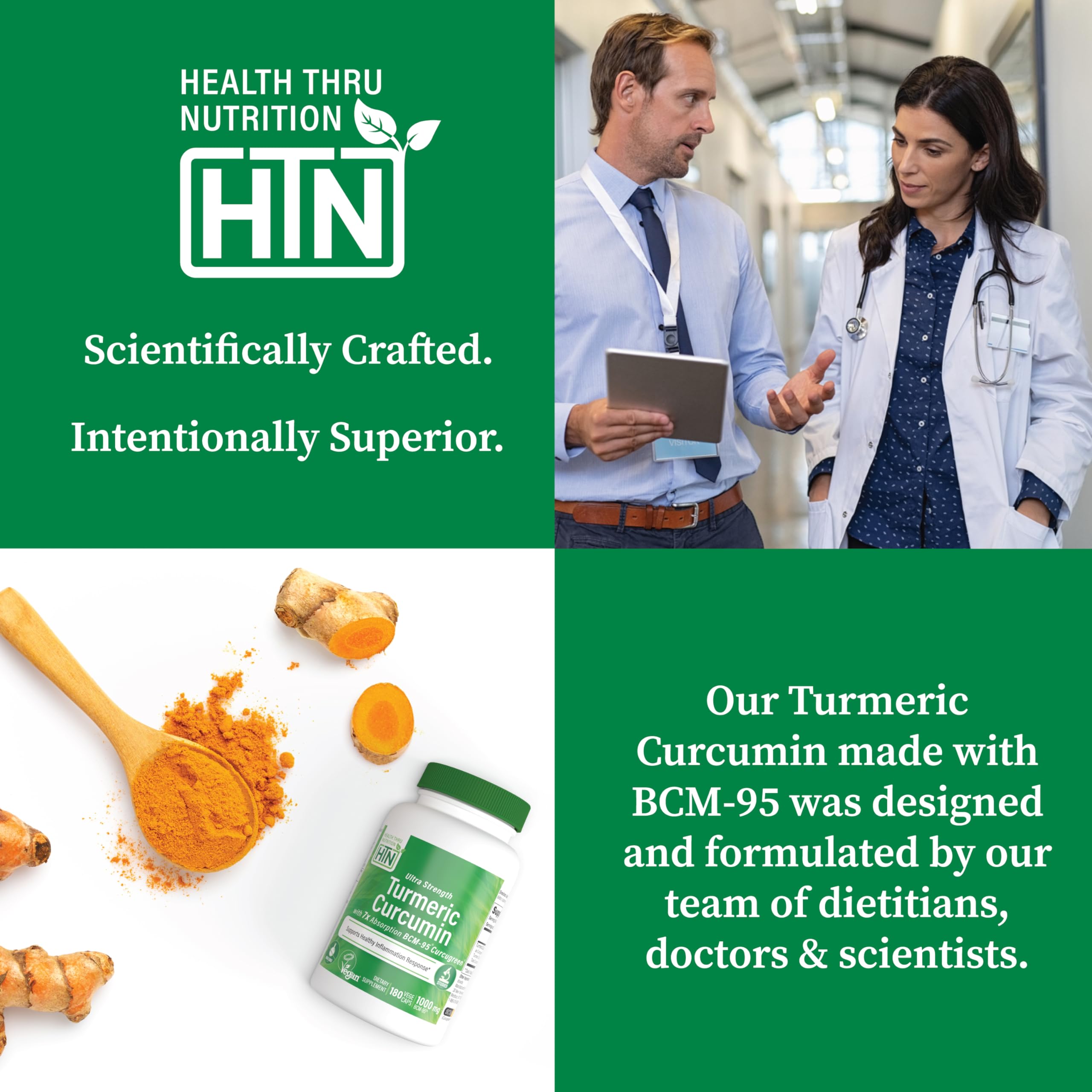 Health Thru Nutrition Turmeric Curcumin Supplement ingredients list