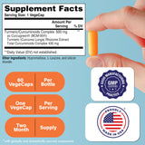 Health Thru Nutrition Turmeric Curcumin Supplement side view