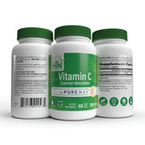 Health Thru Nutrition Vitamin C PureWay-C 500mg Capsules opened bottle