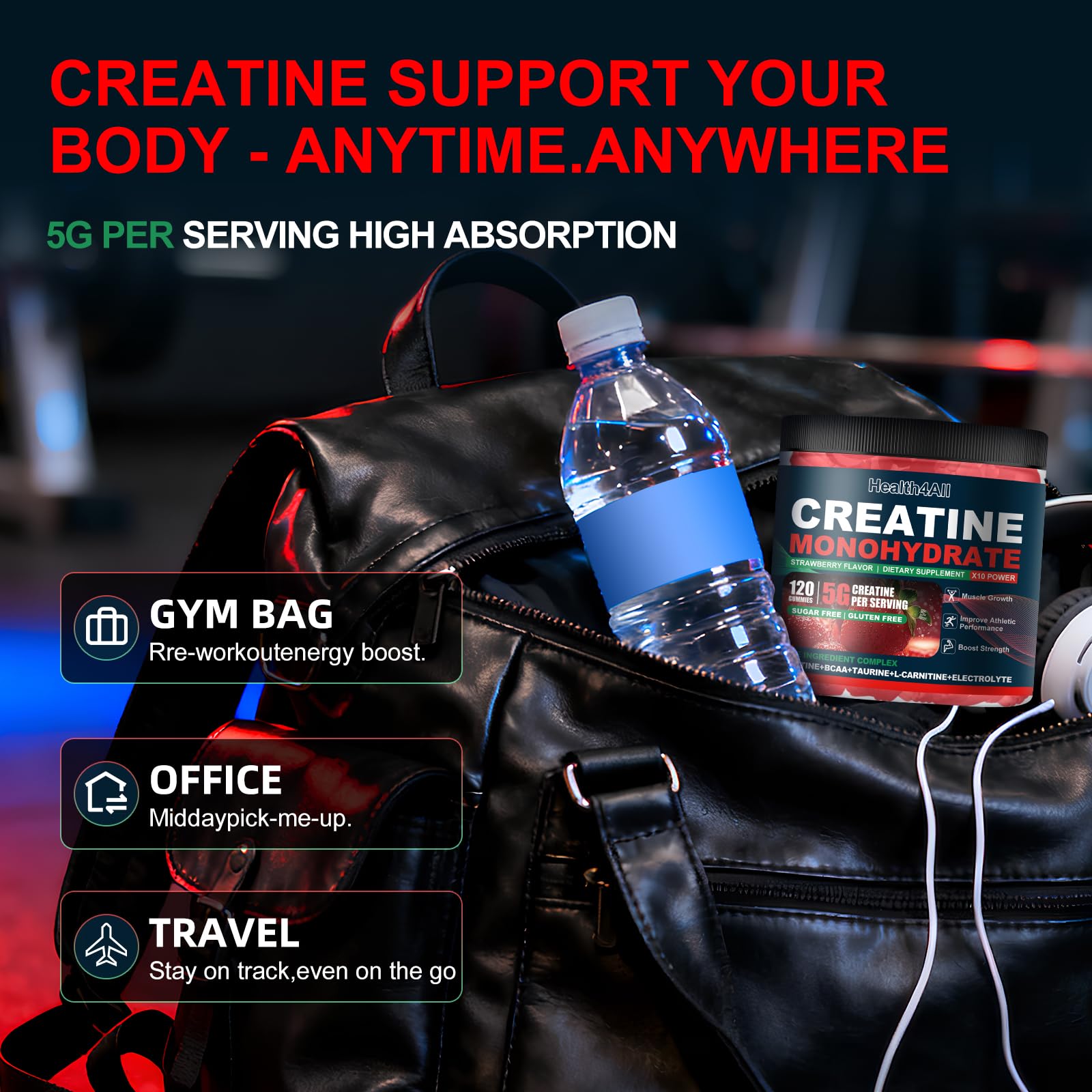 Health4All Creatine Gummies nutritional information