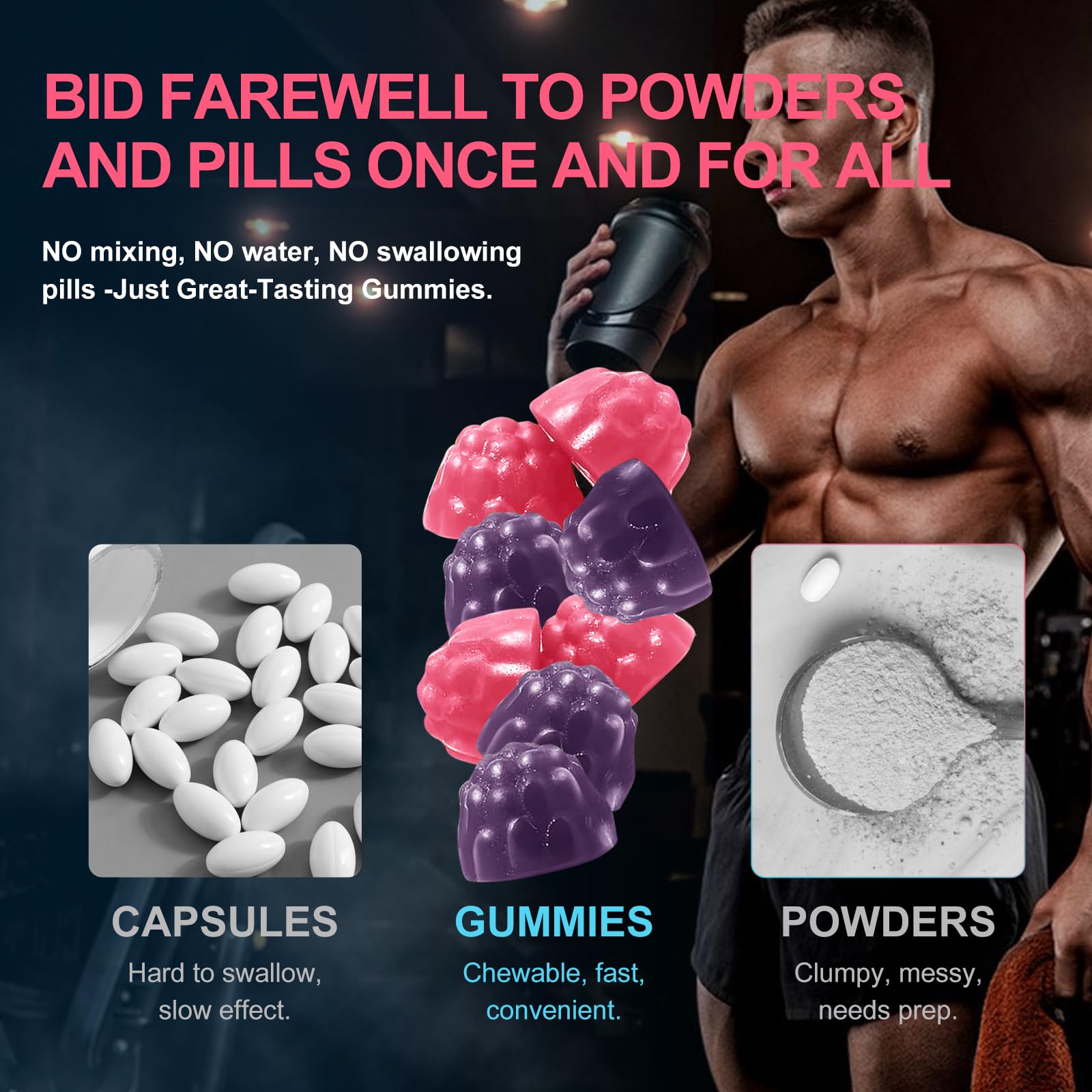 Health4All Creatine Monohydrate Gummies in an active lifestyle setting