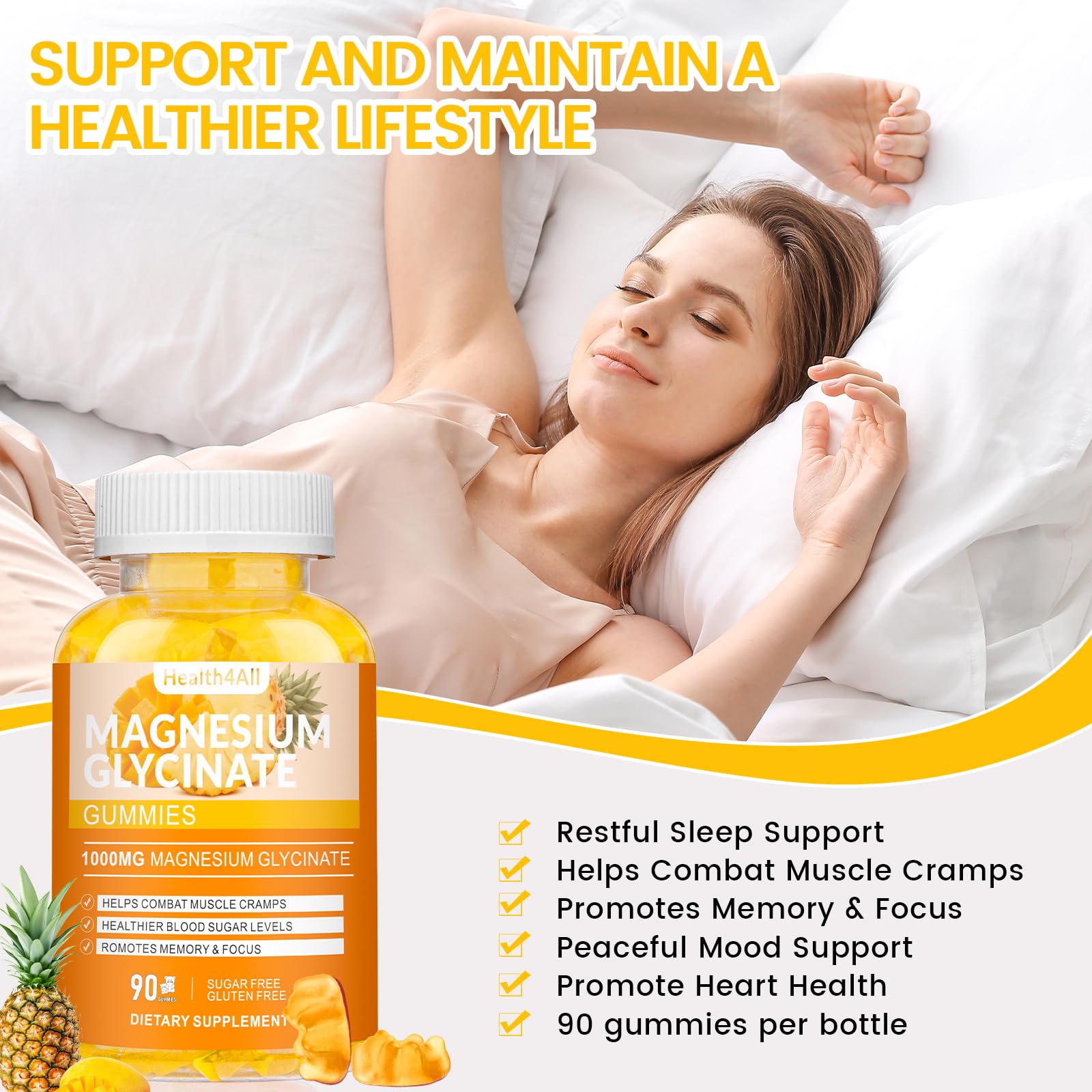 Health4All Magnesium Gummies 1000mg lifestyle scene with family