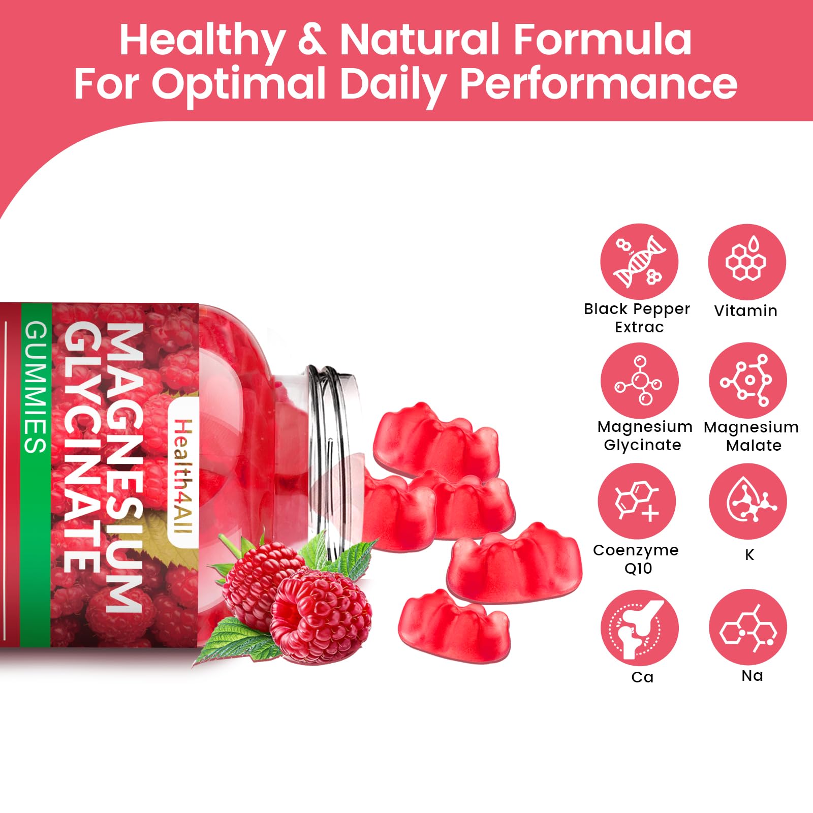 Health4All Magnesium Gummies 1000mg packaging