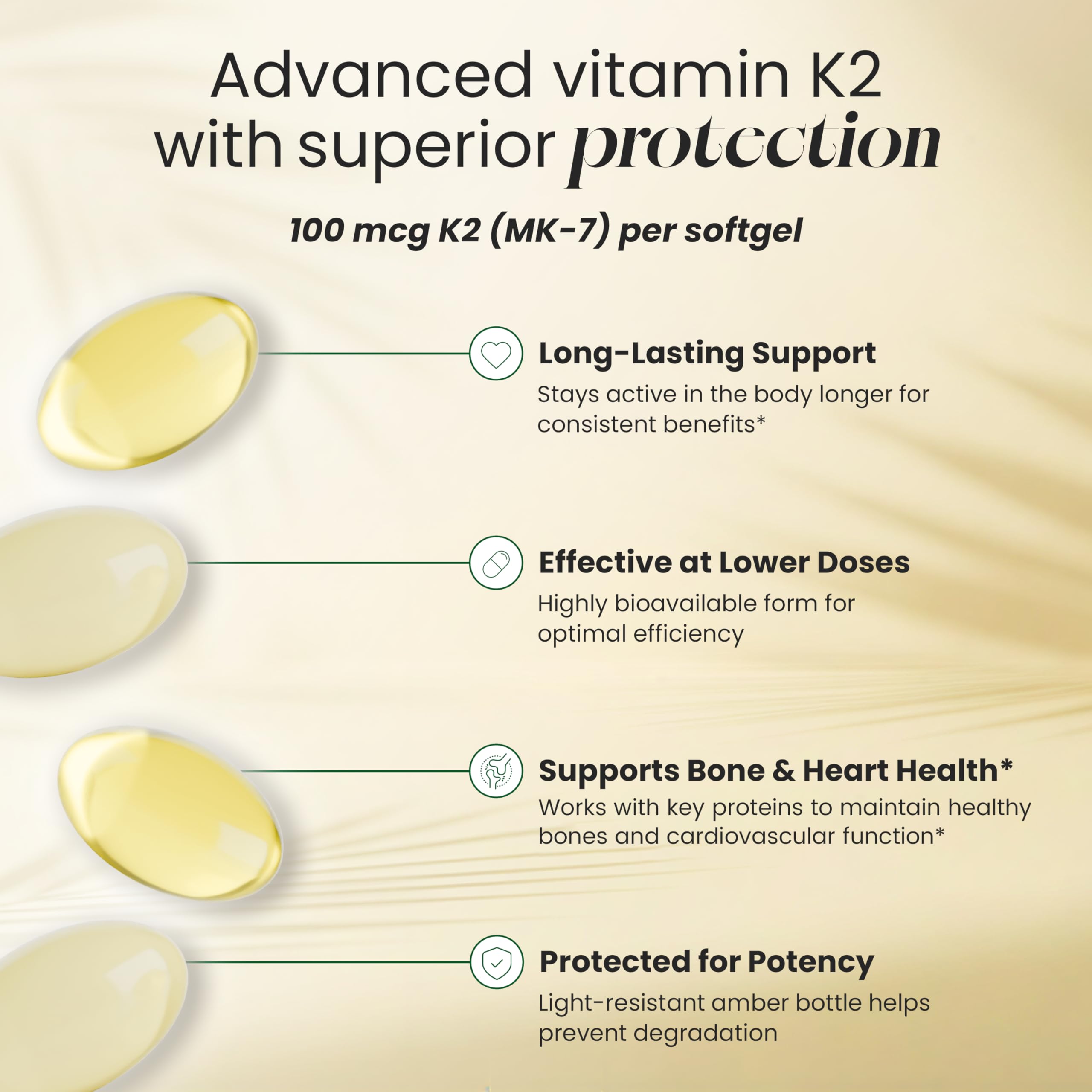 HealthA2Z Vitamin D3 & K2 softgels ingredients list