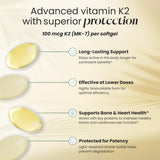 HealthA2Z Vitamin D3 & K2 softgels ingredients list