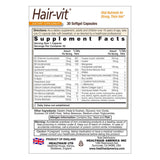 HealthAid Blended Vitamin & Mineral Supplement side view with ingredient list