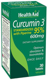 HealthAid Curcumin Complex 600mg capsule bottle front view