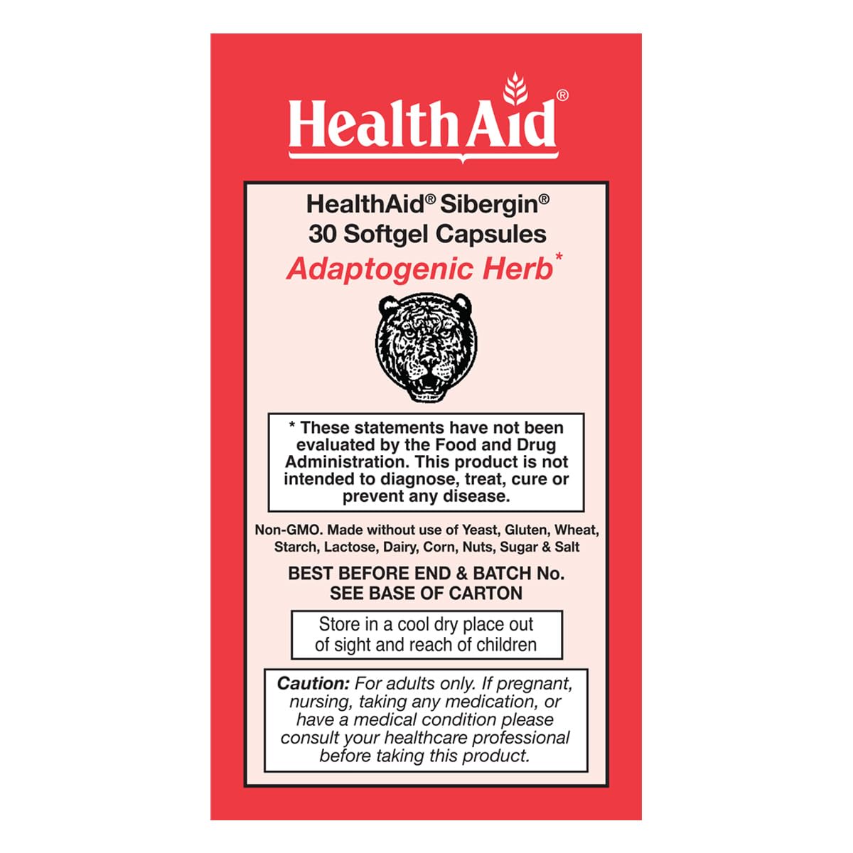 HealthAid Eleuthero softgel capsules side view