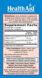 HealthAid Probiotic Chewable Lozenges back view