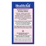 HealthAid Uriprinol Uric Acid Support Tablets side view