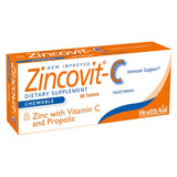 HealthAid Zinc Lozenges 41g front view with packaging