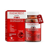 HealthBest Iron Supplement front view with packaging