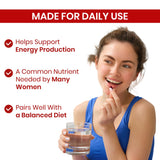 HealthBest Iron Supplement with a measuring spoon