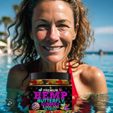 Healthergize Hemp Butterflies Gummies showing gummy texture