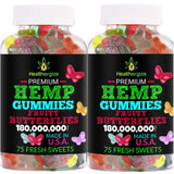 Healthergize Hemp Gummies 150 Count front view