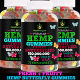 Healthergize Hemp Gummies 3-Pack displayed with other supplements