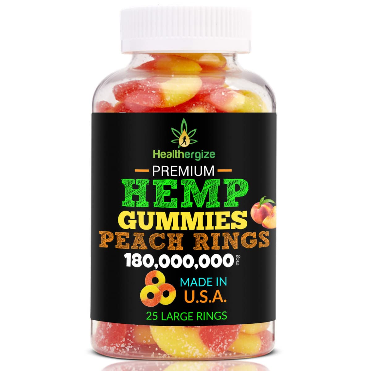 Healthergize Hemp Gummies 3-Pack nutritional information