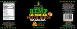 Healthergize Hemp Gummies 3-Pack with fresh peaches