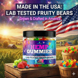 Healthergize Hemp Gummies Blue Raspberry flavour