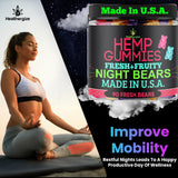 Healthergize Hemp Gummies Blue Raspberry flavour