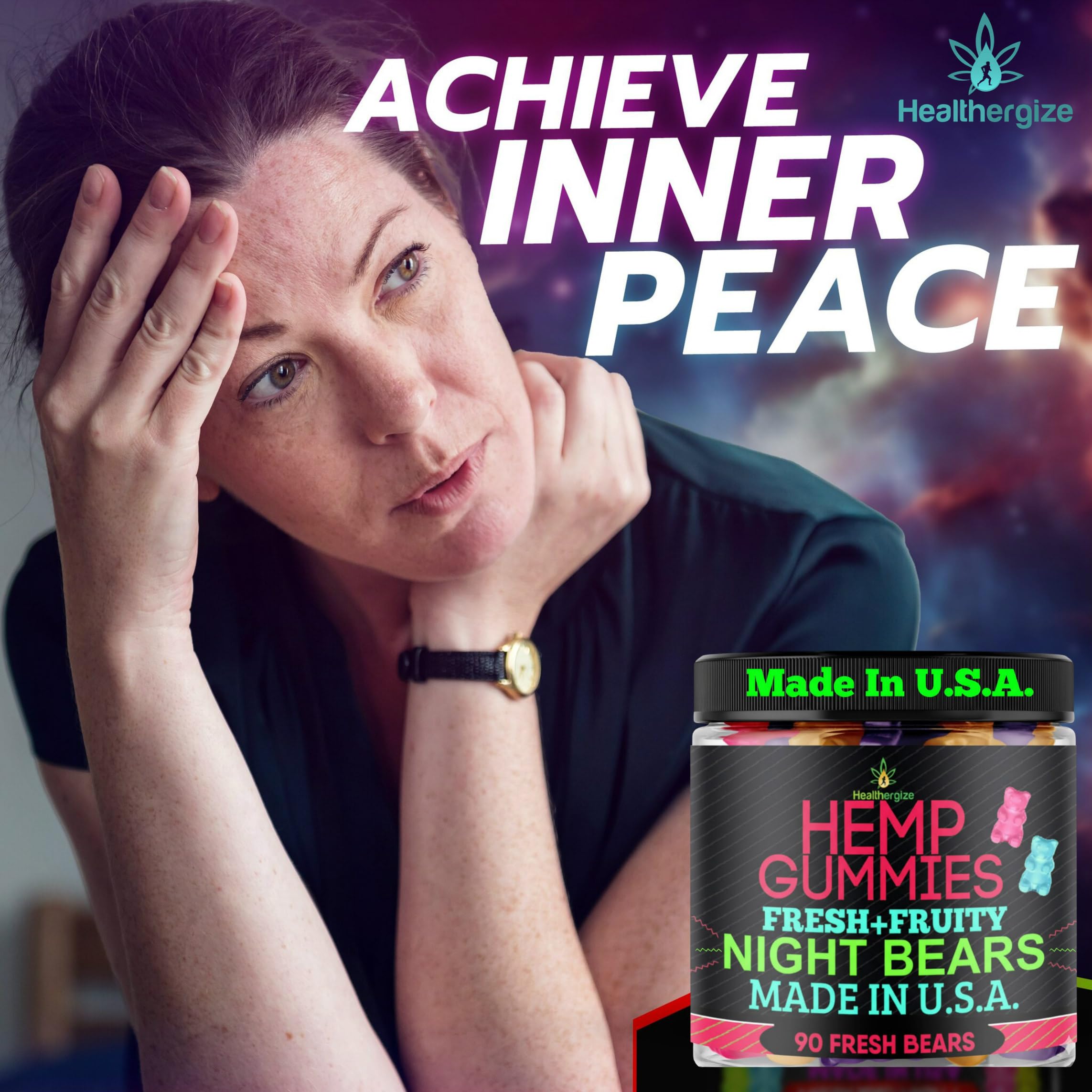 Healthergize Hemp Gummies Citrus Splash flavour