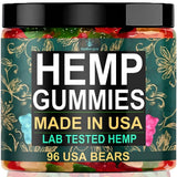 Healthergize Hemp Gummies for Sleep 96 count jar front view