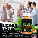 Healthergize Hemp Gummies in a bowl for serving