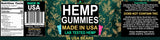 Healthergize Hemp Gummies packaging with nutritional information