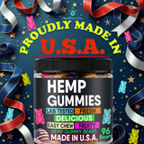 Healthergize Hemp Gummies showing different flavours