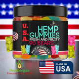 Healthergize Hemp Gummies showing soft texture