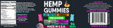 Healthergize Hemp Gummies with a measuring spoon