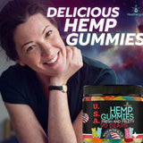 Healthergize Hemp Gummies with fresh melon flavour