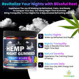 Healthergize Hempseed Oil Gummies on a table