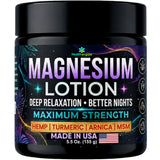 Healthergize Magnesium Lotion 5.5 oz jar front view