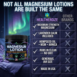 Healthergize Magnesium Lotion application on legs