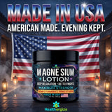 Healthergize Magnesium Lotion application on skin