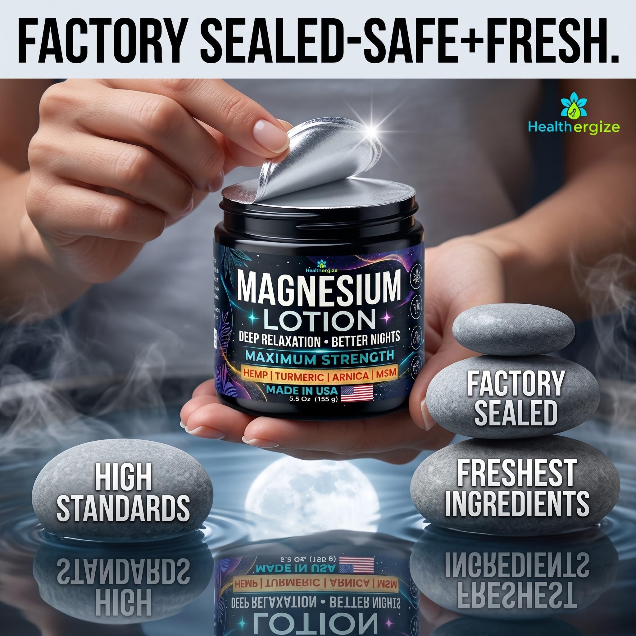 Healthergize Magnesium Lotion ingredients list