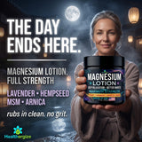Healthergize Magnesium Lotion texture close-up